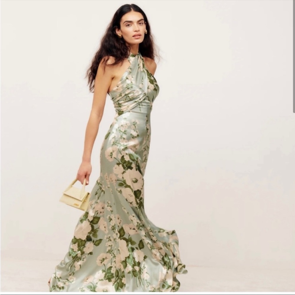Reformation Veria Silk Dress